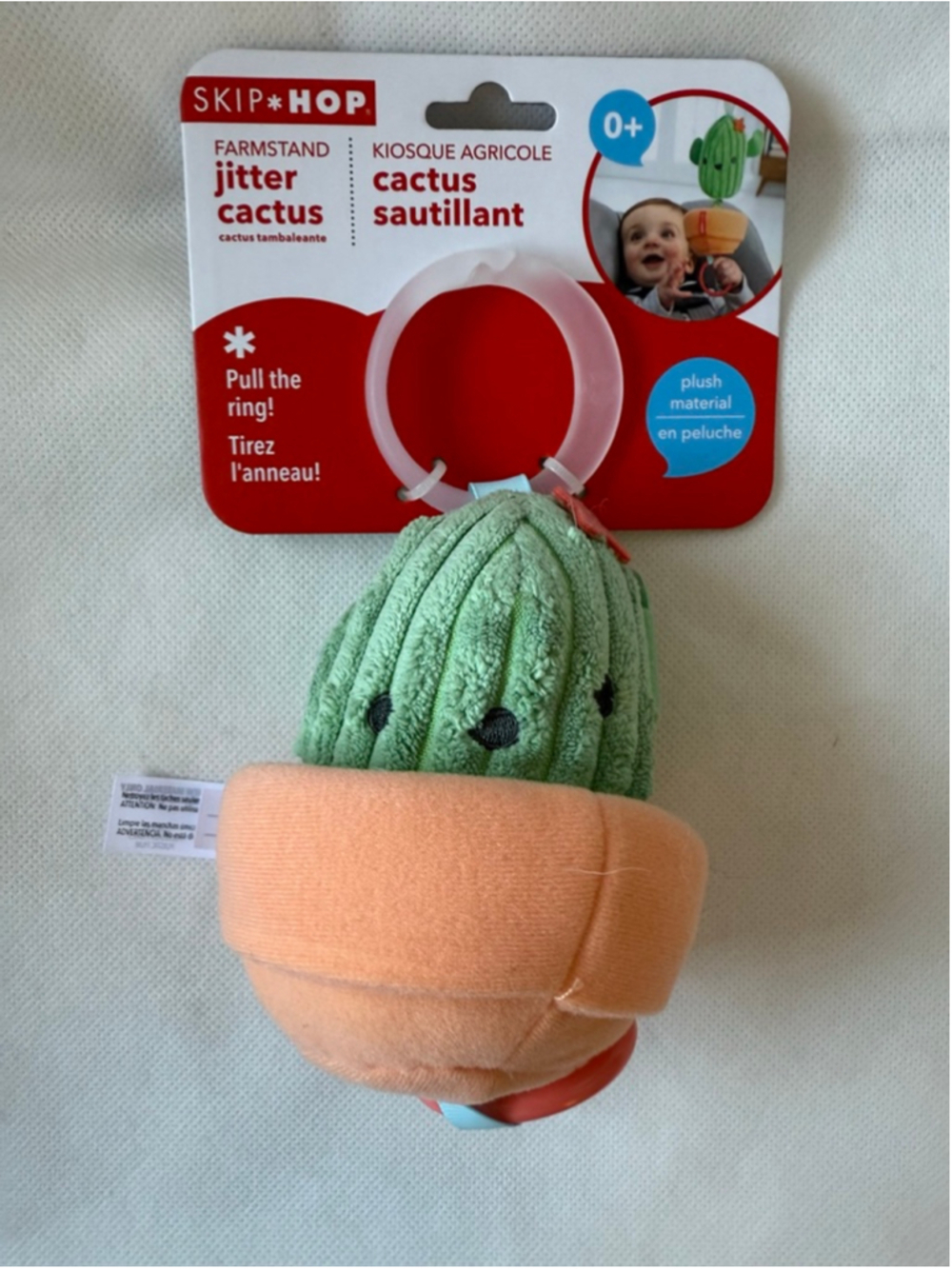 NWT Skip Hop Baby Stroller Toy, Farmstand Grow & Play Jitter, Cactus